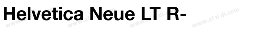 Helvetica Neue LT R字体转换